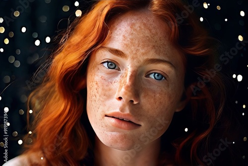 celestial freckles a smattering of freckles across a cheekbone e photo