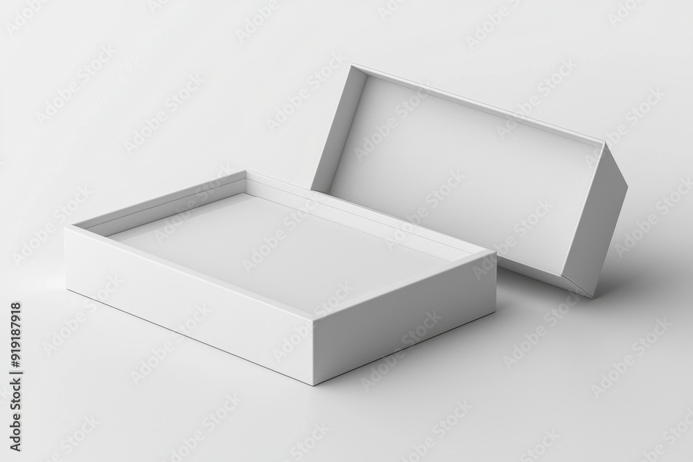 Paper Box Mockup A4 on isolated background created with Generative AI Paper Box Mockup A4 on isolated background created with Generative AI