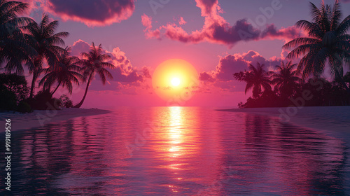 palm trees on the beach