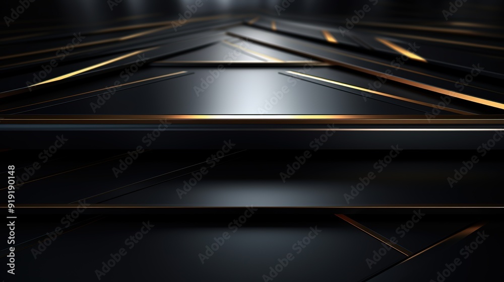 Abstract black and gold geometric background. Abstract black and gold geometric background.