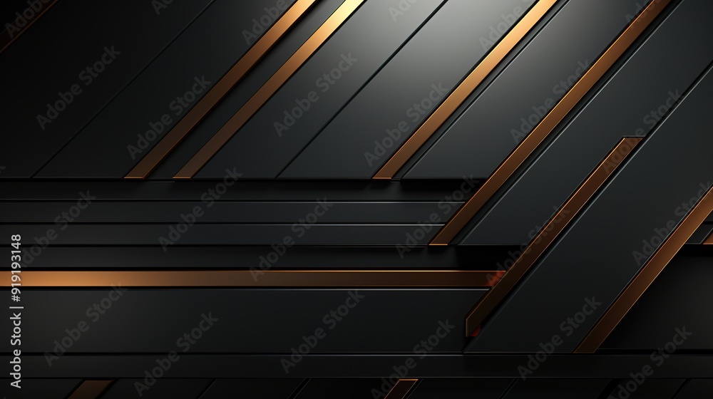 Abstract black and gold geometric background. Abstract black and gold geometric background.