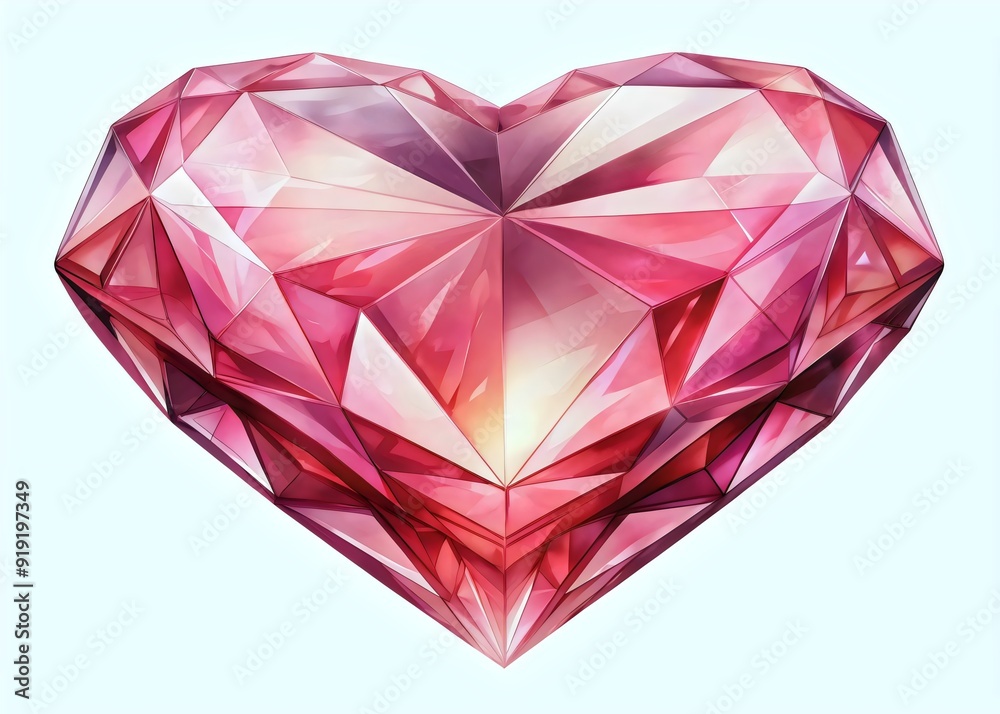 Stunning Heart Shaped Pink Gemstone Sparkling Radiant Jewel Luxury Design Art Stunning Heart Shaped Pink Gemstone Sparkling Radiant Jewel Luxury Design Art