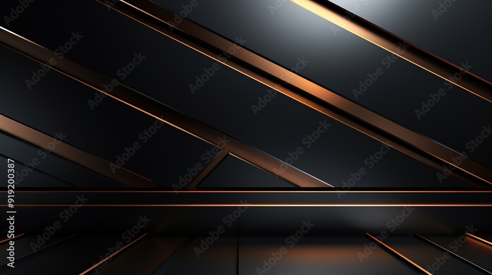 Abstract black and gold geometric background with diagonal lines. Abstract black and gold geometric background with diagonal lines.