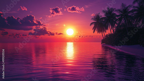 palm trees on the beach