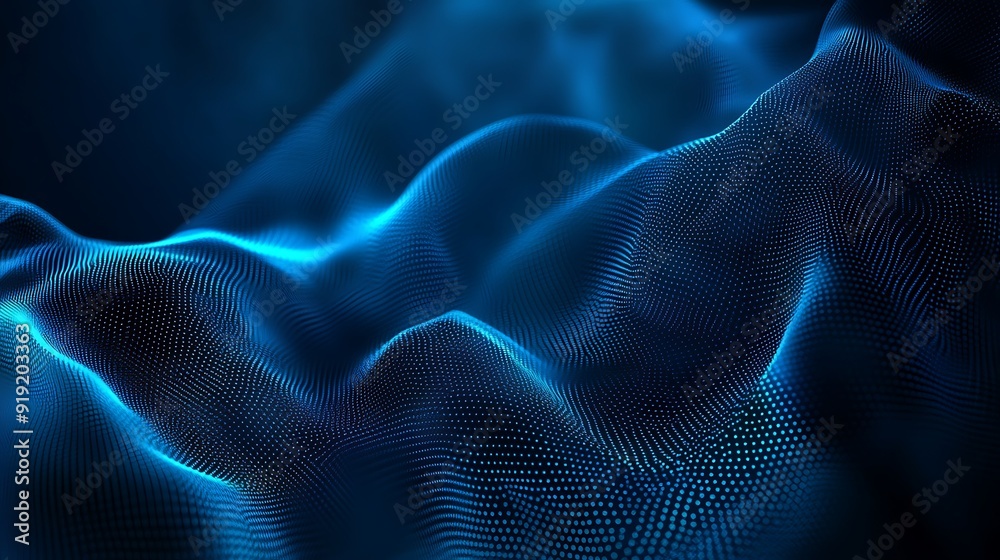 Abstract Blue Digital Wave Abstract Blue Digital Wave