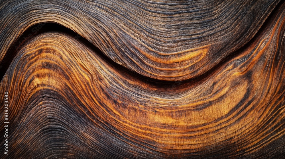 Textured log background showcasing the intricate patterns of wood grain and the natural color variations of the timber.