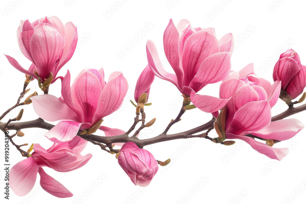 Delicate Magnolia Blooms in Springtime
