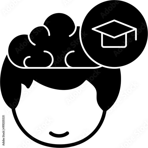 Mortarboard Vector Icon Design