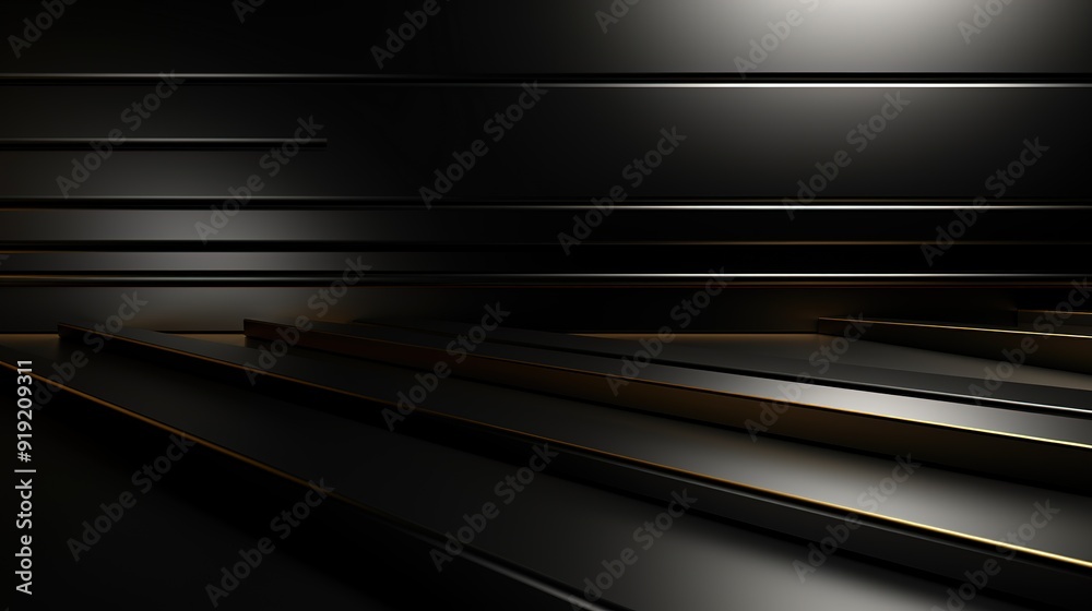 Abstract black and gold geometric shapes. Abstract black and gold geometric shapes.