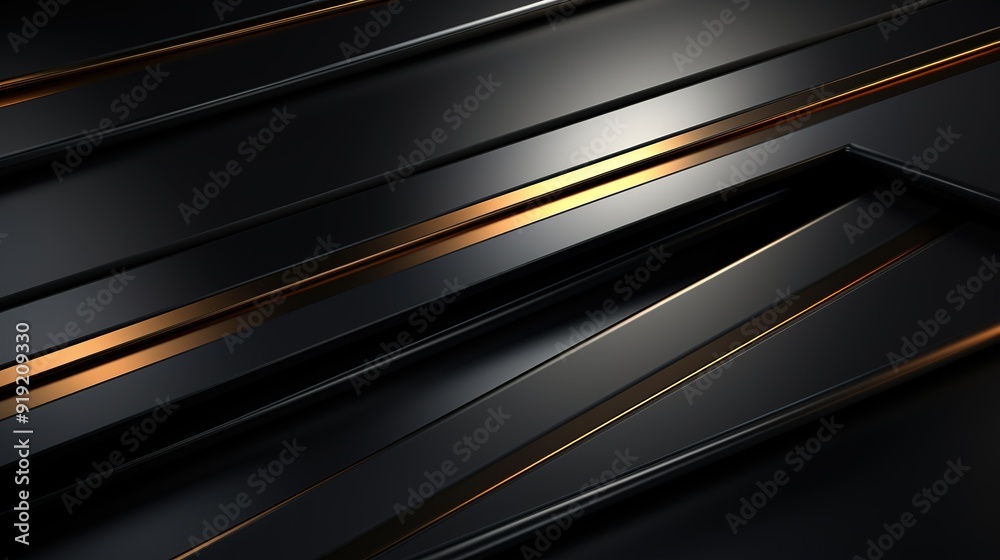 Abstract black and gold geometric pattern. Abstract black and gold geometric pattern.