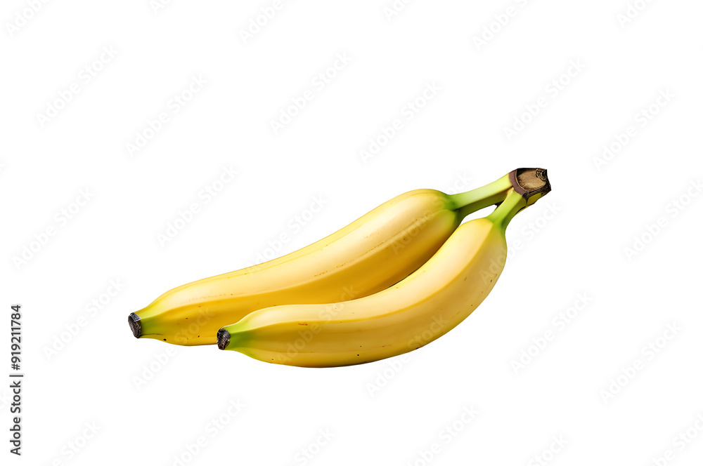 A banana isolated on a transparent or white background. A banana isolated on a transparent or white background.