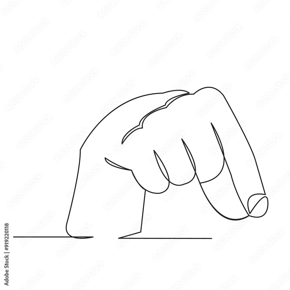 one open single drawn line art doodle hand, deaf, sign, finger, language, gesture. Isolated hand-drawn outline image on a bol background. the letter Q one open single drawn line art doodle hand, deaf, sign, finger, language, gesture. Isolated hand-drawn outline image on a bol background. the letter Q
