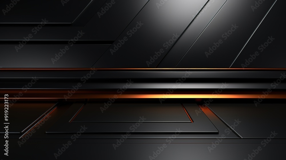Abstract black and orange geometric background. Abstract black and orange geometric background.