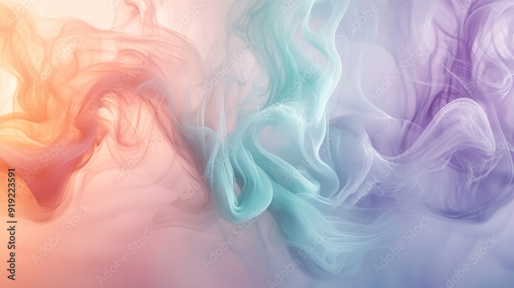 Abstract Swirling Colors in a Soft and Dreamy Background Abstract Swirling Colors in a Soft and Dreamy Background
