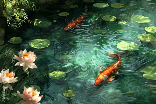 Koi Fish Pond