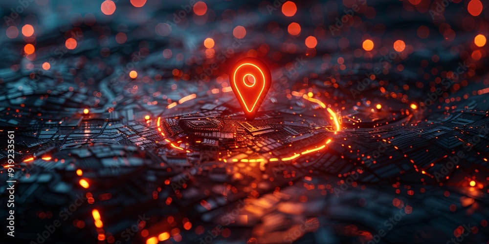 location pin icon on earth property investment concept, Buying new home for family location pin icon on earth property investment concept, Buying new home for family