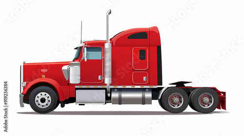 Ftat truck isolated on white background vector image