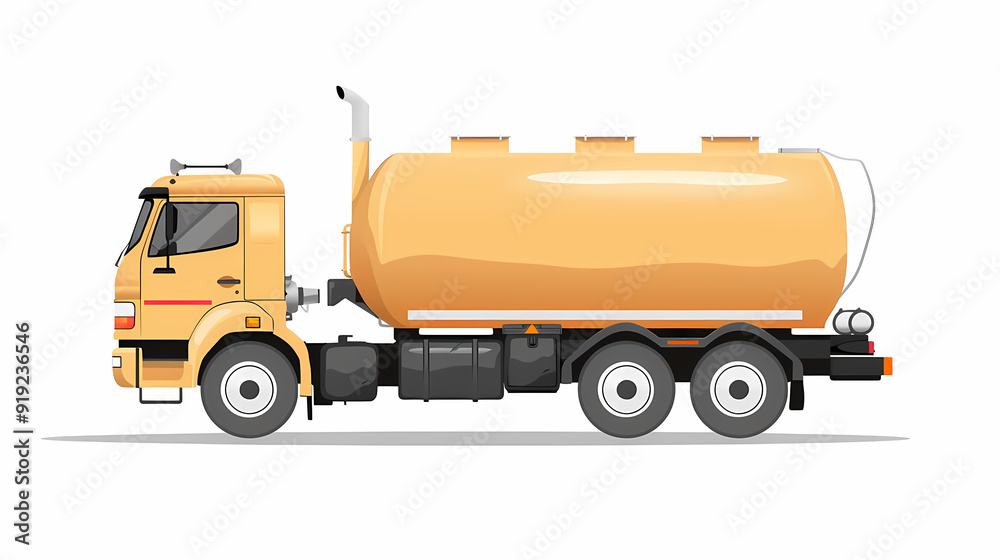 Ftat truck isolated on white background vector image Ftat truck isolated on white background vector image