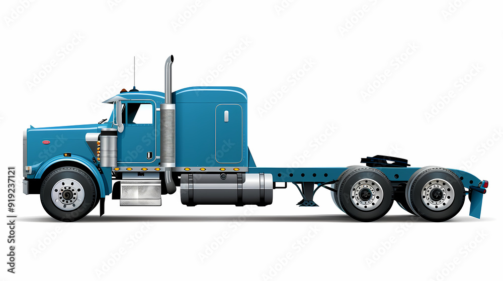 Truck template isolated on white background vector image Truck template isolated on white background vector image