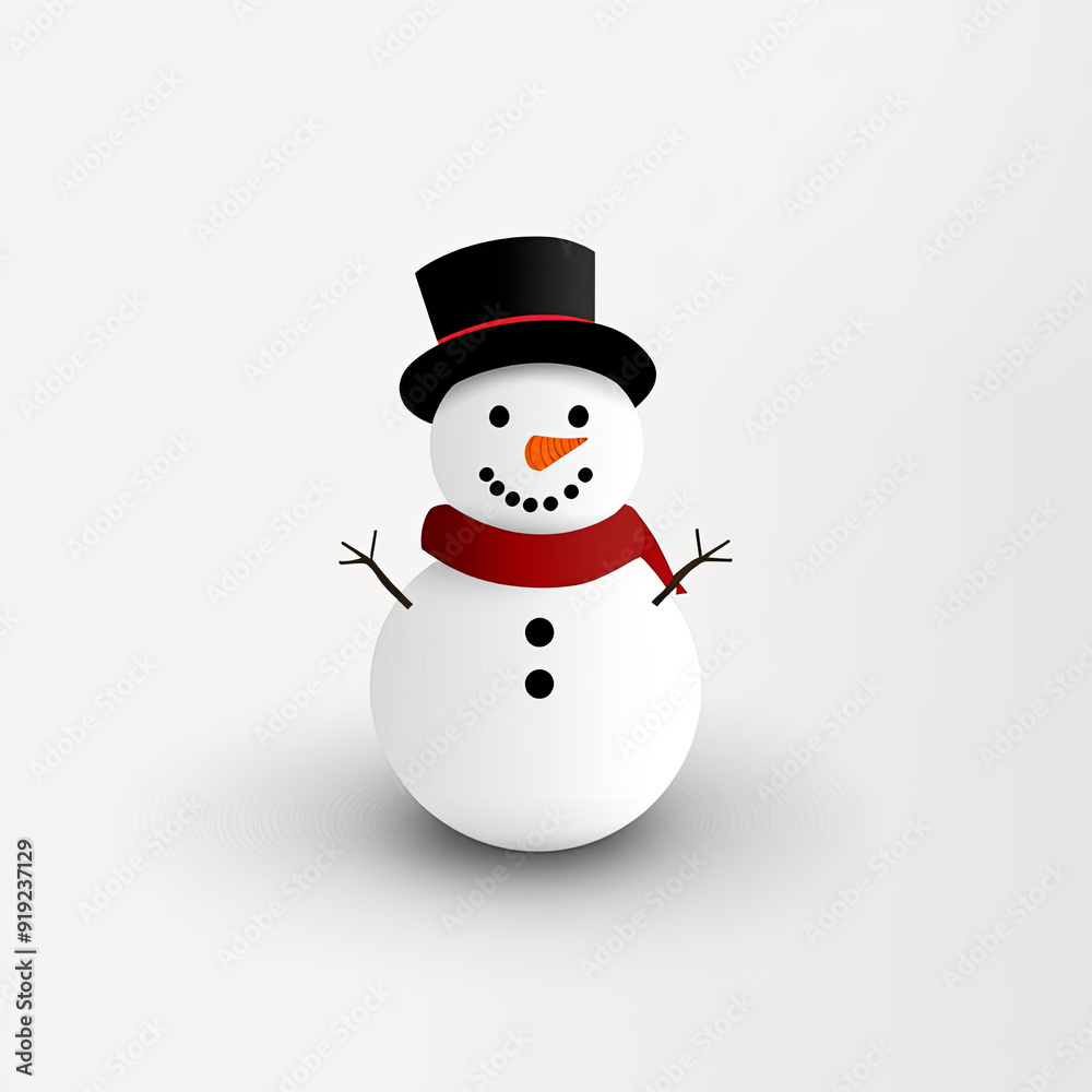 snowman with hat
