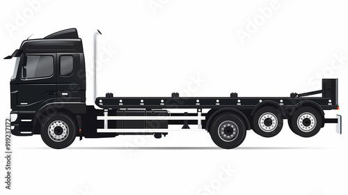 Truck template isolated on white background vector image