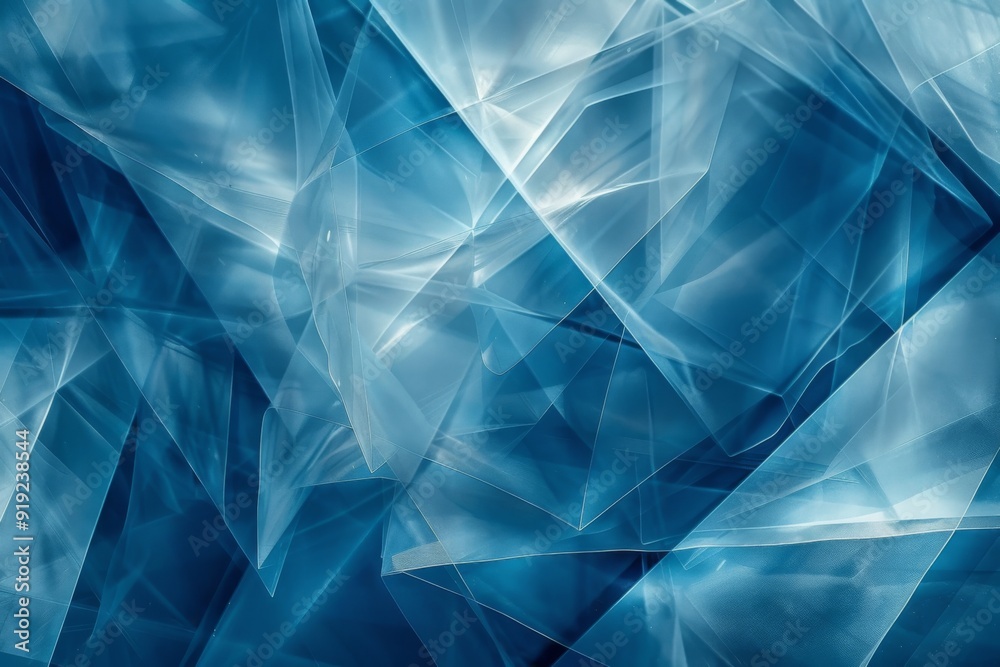 Abstract Blue Geometric Pattern