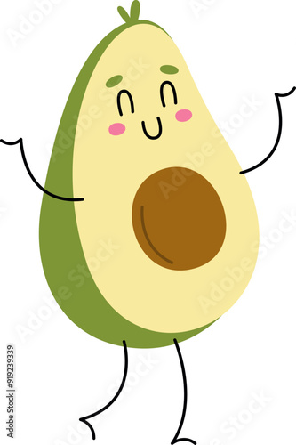 Avocado Character Dreaming