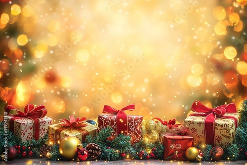 Gifts with colorful wrapping