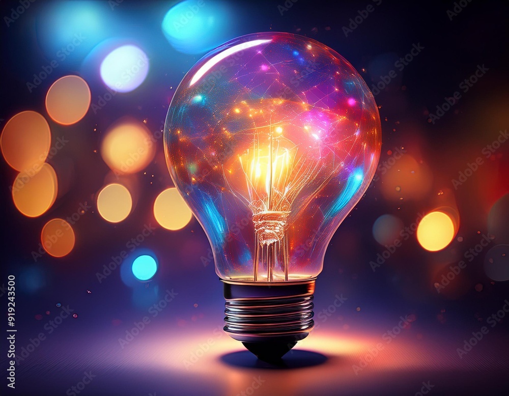 A conceptual image showcasing a light bulb as a metaphor for an innovative breakthrough and smart idea A conceptual image showcasing a light bulb as a metaphor for an innovative breakthrough and smart idea