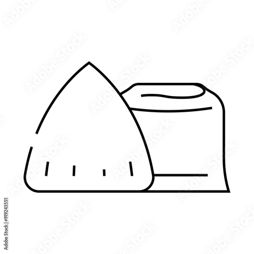confection chocolate candy food line icon vector. confection chocolate candy food sign. isolated contour symbol black illustration