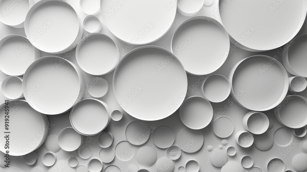 Abstract White Circle Pattern Abstract White Circle Pattern