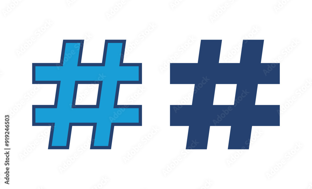 Obraz premium Hashtag icon vector. hashtag symbol