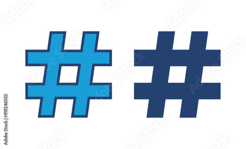 Hashtag icon vector. hashtag symbol