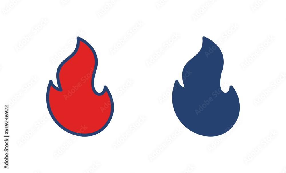 Fire icon vector. fire vector icon Fire icon vector. fire vector icon
