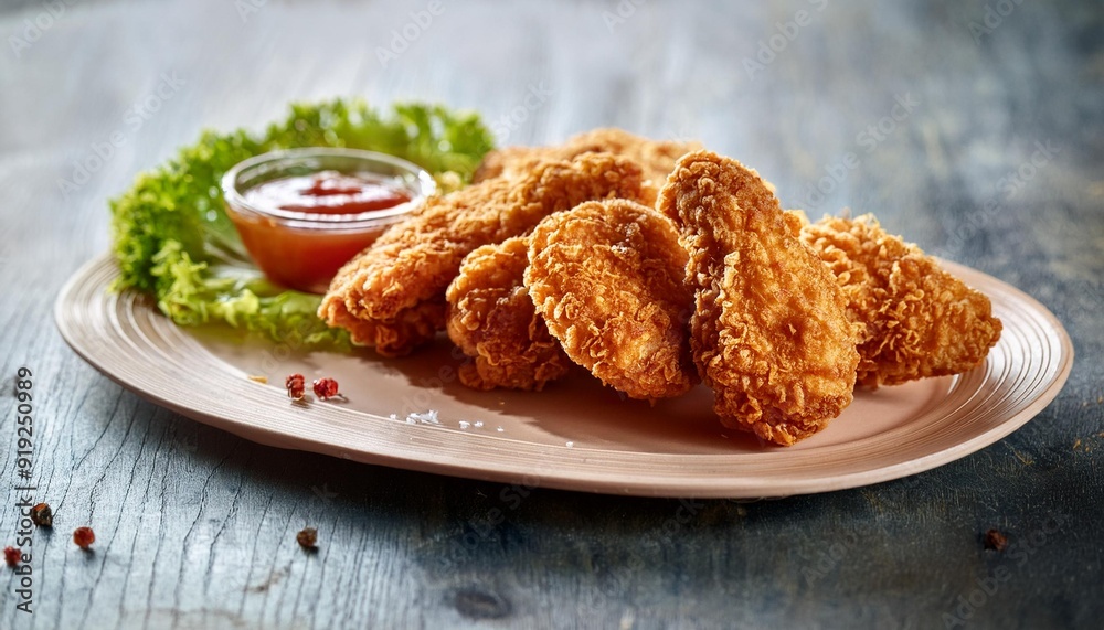 Golden Crunch: Perfectly Crispy Fried Chicken Strip Golden Crunch: Perfectly Crispy Fried Chicken Strip