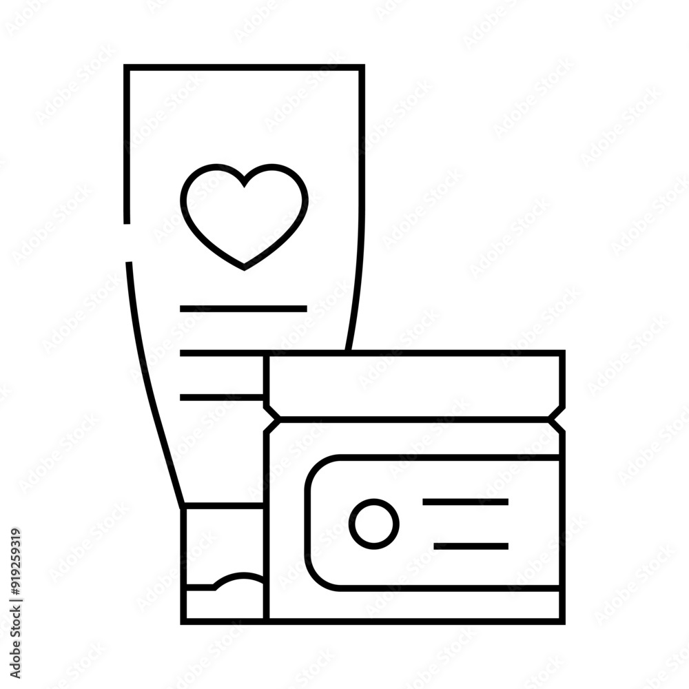 body cream cosmetic line icon vector. body cream cosmetic sign. isolated contour symbol black illustration body cream cosmetic line icon vector. body cream cosmetic sign. isolated contour symbol black illustration