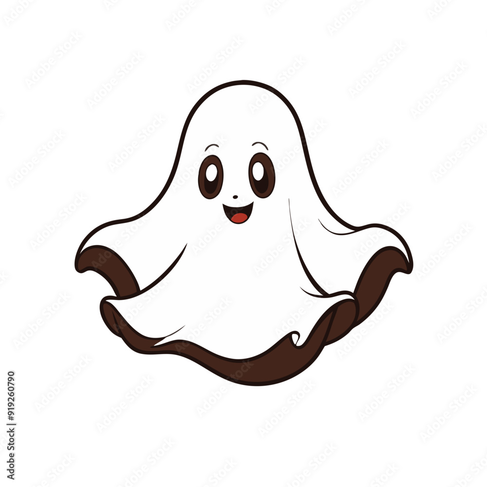 brown ghost kawaii halloween graphic brown ghost kawaii halloween graphic