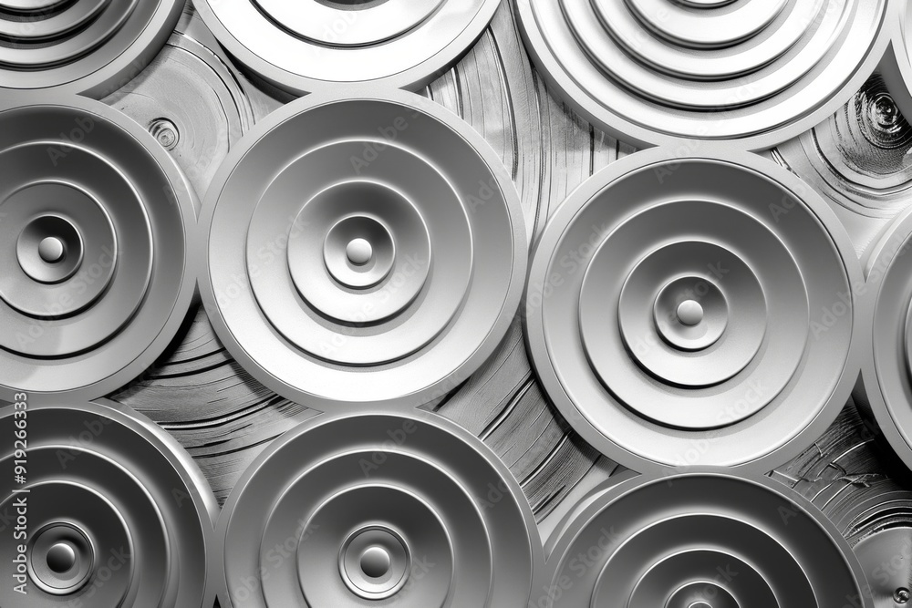Abstract Silver Circular Design Abstract Silver Circular Design