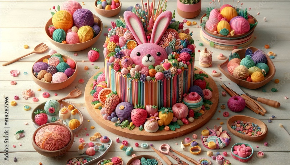 easter cake and eggs easter cake and eggs