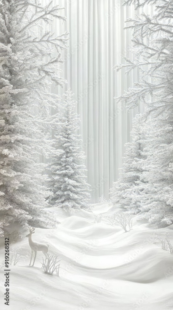 Tropical palm trees provide a unique backdrop for a white cutout display of Christmas trees, snowflakes, and deer, creating a festive holiday atmosphere outdoors Tropical palm trees provide a unique backdrop for a white cutout display of Christmas trees, snowflakes, and deer, creating a festive holiday atmosphere outdoors
