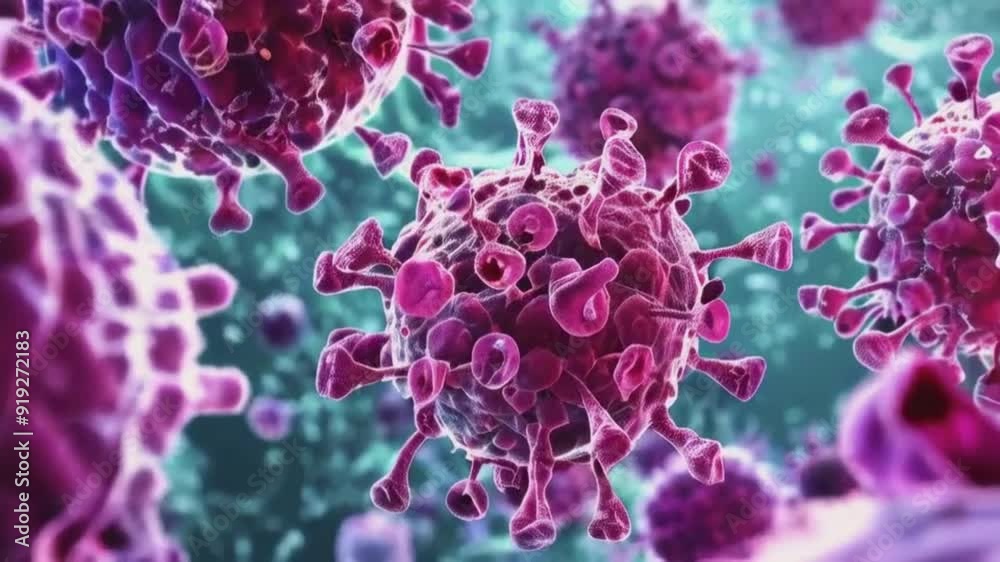 Division of cancer cells. Proliferation of a malignant tumor
Division of cancer cells. Proliferation of a malignant tumor
