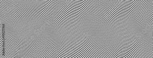 Black halftone vector art background with black dots on transparent background for cover design, poster, banner, flyer and cards. Monochrome abstract modern design. Futuristic retro illustration.