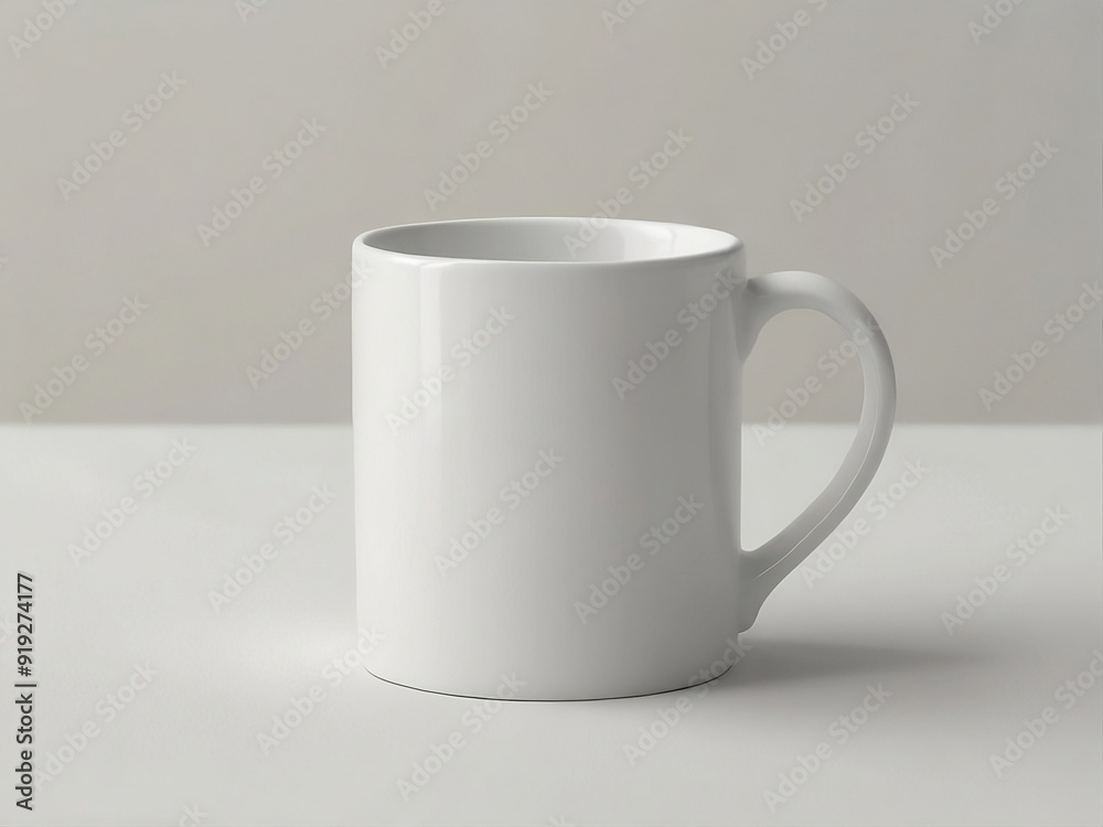 Empty white coffee cup. Empty white coffee cup.