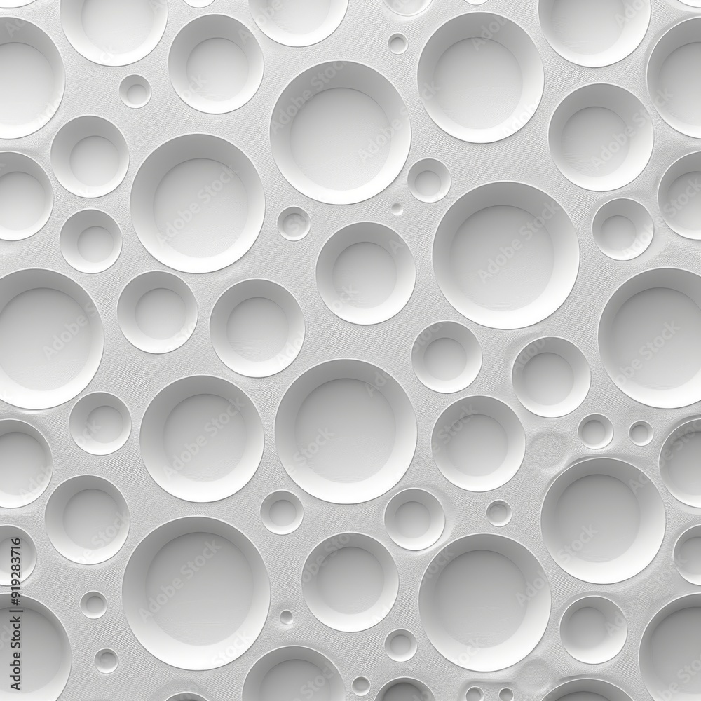 White Abstract Background with Circular Shapes White Abstract Background with Circular Shapes