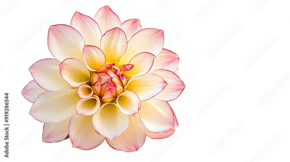 Pink flower on white background Pink flower on white background