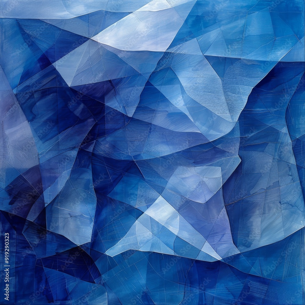 Abstract Blue Geometric Pattern Abstract Blue Geometric Pattern