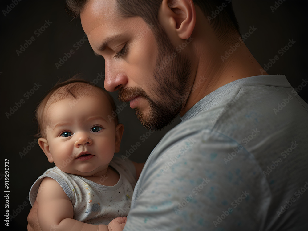 portrait of a parent and baby portrait of a parent and baby