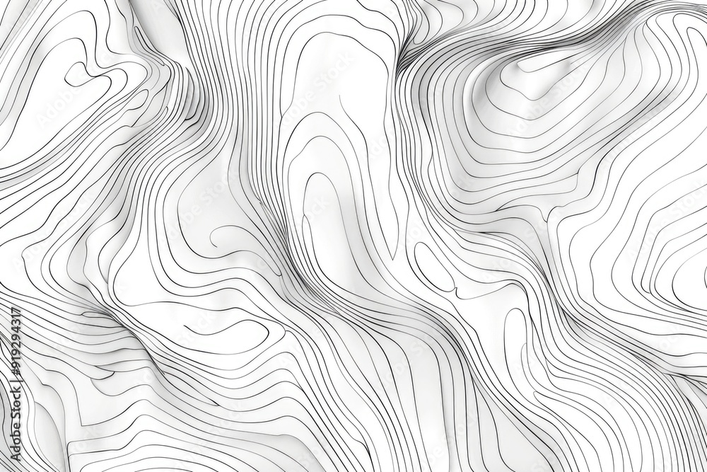 3D rendering of a wavy surface with intricate patterns and textures, ideal for use in graphics design, architecture, or interior design projects 3D rendering of a wavy surface with intricate patterns and textures, ideal for use in graphics design, architecture, or interior design projects