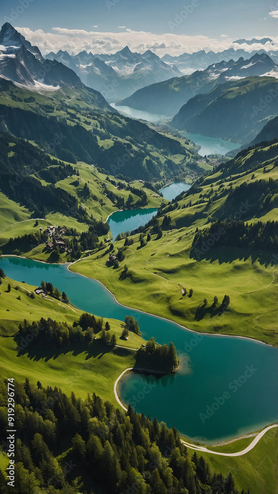 lake in the mountains