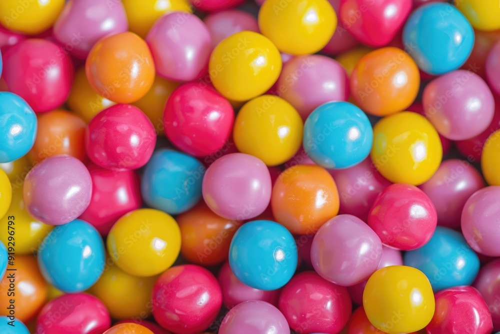 A close-up shot of a pile of colorful candies, great for use in food-related or party-themed projects A close-up shot of a pile of colorful candies, great for use in food-related or party-themed projects